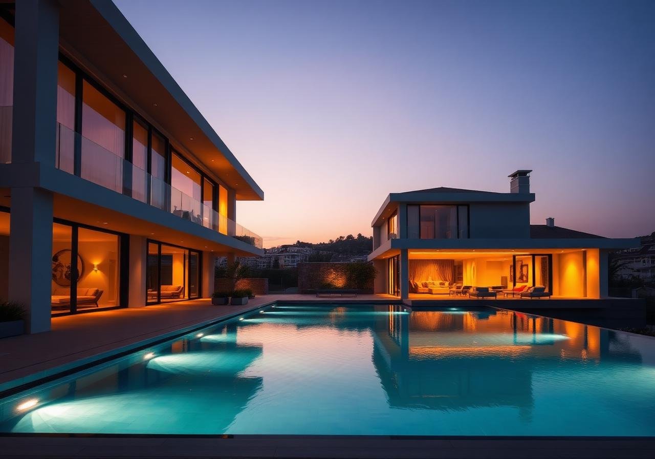 Özel Havuzlu Modern Boğaz Villası